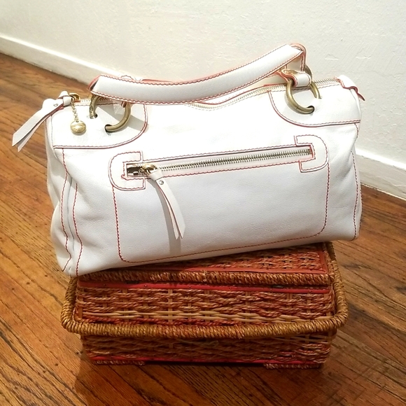 Celine Boogie Bag - iconic Y2K White Leather Satchel Handbag 👜 - Picture 1 of 13
